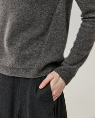 Pullover aus 100 % Kaschmir mit klassischem Stehkragen