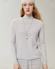 Pullover aus 100 % Kaschmir mit klassischem Stehkragen