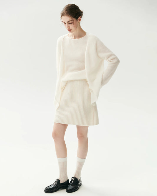 Pullover aus 100 % Kaschmir im Lagenlook mit 2-in-1-Design