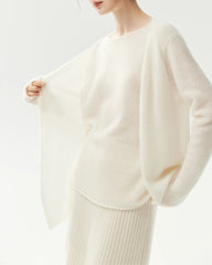 Pullover aus 100 % Kaschmir im Lagenlook mit 2-in-1-Design