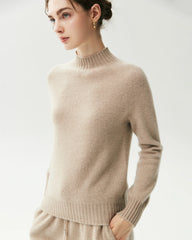 Pullover aus 100 % Kaschmir mit Trichterkragen