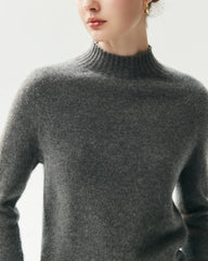 Pullover aus 100 % Kaschmir mit Trichterkragen