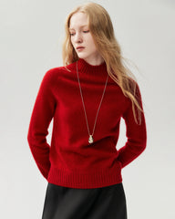 Pullover aus 100 % Kaschmir mit Trichterkragen