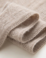 Dreieckstuch aus 100 % Kaschmir mit Pointelle-Strickmuster
