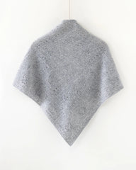 Dreieckstuch aus 100 % Kaschmir mit Pointelle-Strickmuster