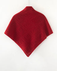 Dreieckstuch aus 100 % Kaschmir mit Pointelle-Strickmuster