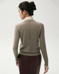 Strickjacke aus 100 % Merinowolle mit Knopfleiste