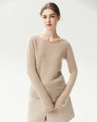 Leichter Pullover aus 100 % reinem Kaschmir