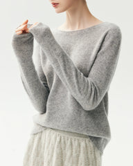 Leichter Pullover aus 100 % reinem Kaschmir