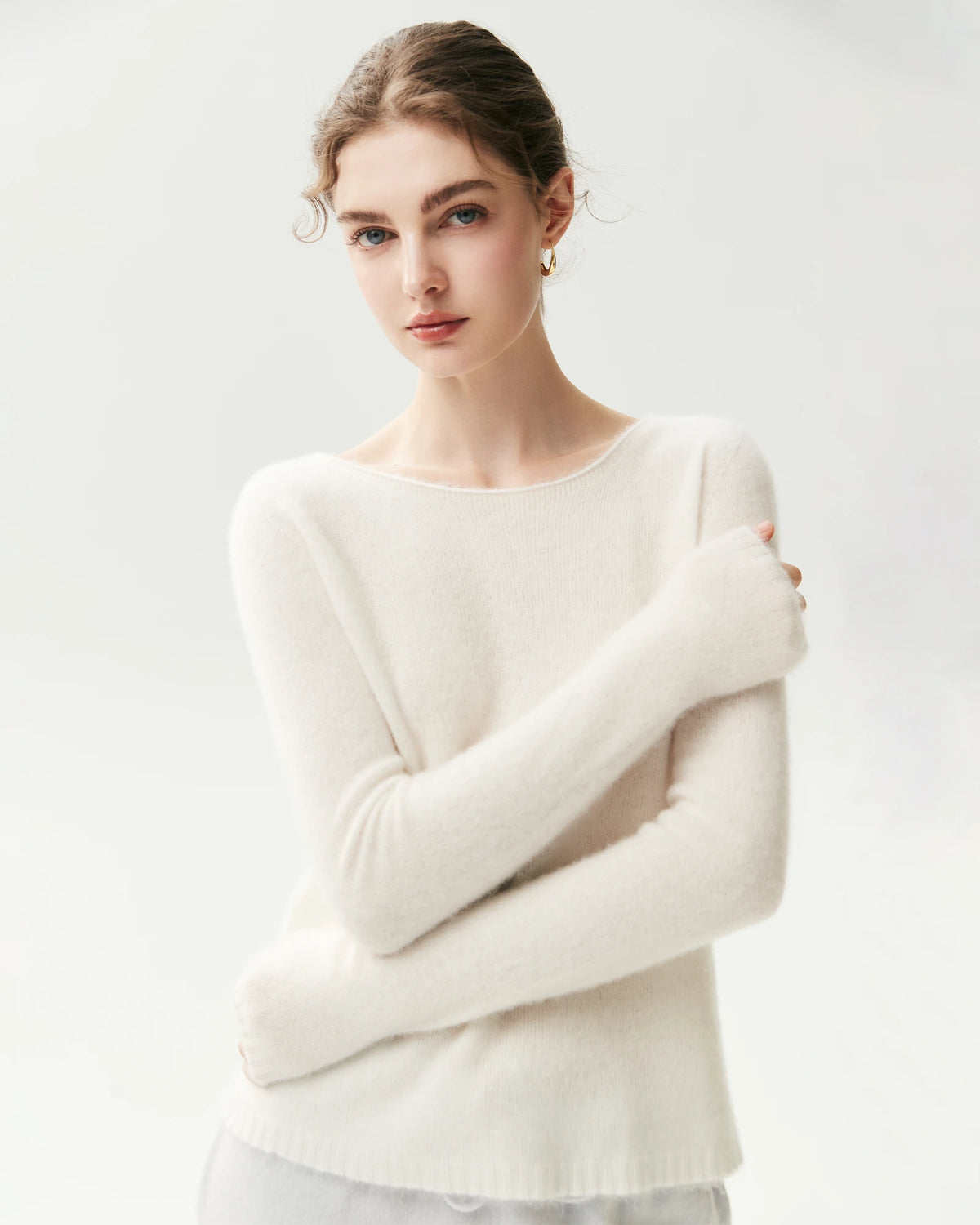 Leichter Pullover aus 100 % reinem Kaschmir
