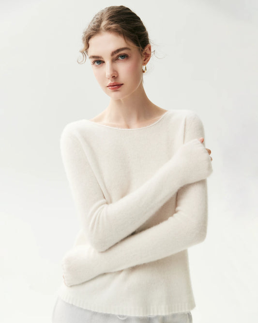 Leichter Pullover aus 100 % reinem Kaschmir