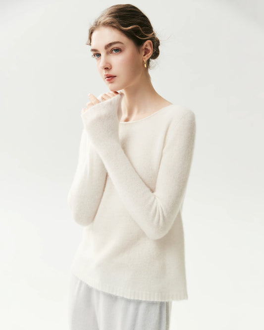 Leichter Pullover aus 100 % reinem Kaschmir