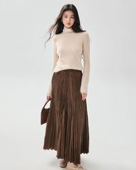 Pullover aus 100 % reinem Kaschmir mit Stehkragen