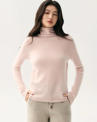 Pullover aus 100 % reinem Kaschmir mit Stehkragen