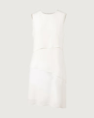 19 Momme Seidenkleid in A-Linie mit Lagen-Design