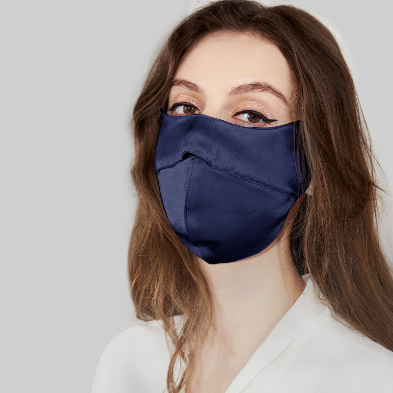 Sonnenschutzmaske aus 100% Seide zum Schutz der Augenwinkel
