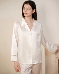 22 Momme Maulbeerseide Schlafanzug-Set