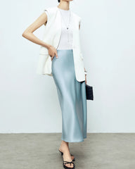 22 Momme Seiden Maxi Rock