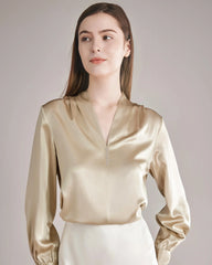 100% Seidenbluse Seidenhemd