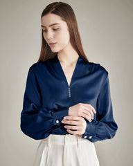 100% Seidenbluse Seidenhemd