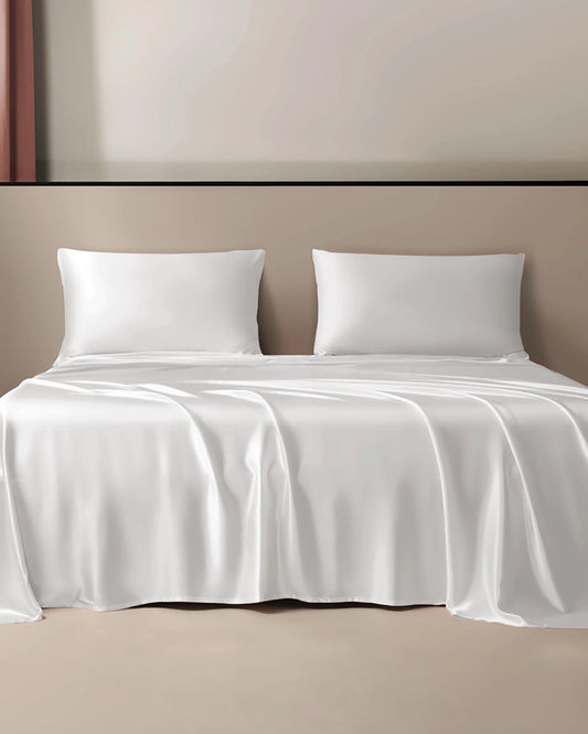 25 Momme 3-teiliges Seiden-Flat Sheet Set