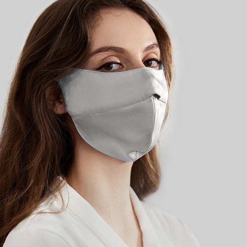 Sonnenschutzmaske aus 100% Seide zum Schutz der Augenwinkel