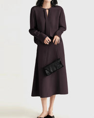 30-Momme-Seidenbluse mit Schlitz