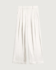 30 Momme Seidenhose mit Falten und geradem Bein