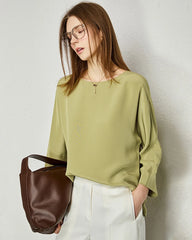 30 Momme Lockere Seidenbluse