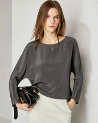 30 Momme Lockere Seidenbluse