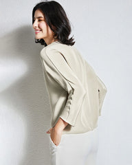 30 Momme Lockere Seidenbluse