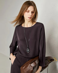 30 Momme Lockere Seidenbluse
