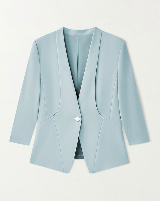 40 Momme Seidenblazer für Damen mit 3/4-Ärmeln