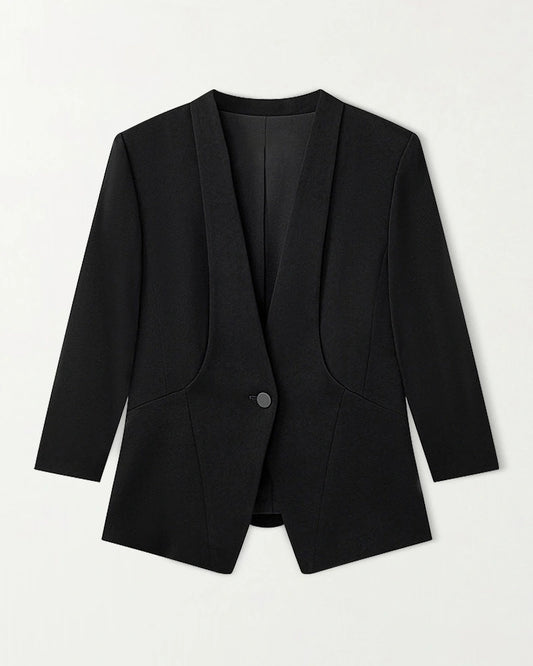 40 Momme Seidenblazer für Damen mit 3/4-Ärmeln
