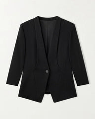 40 Momme Seidenblazer für Damen mit 3/4-Ärmeln