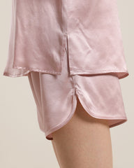 2-teiliges Seiden-Pyjama-Set ohne Ärmel