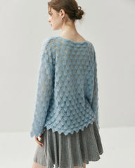 Atmungsaktiver Seide-Kaschmir Rundhals-Pullover