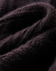 Zopfmuster-Kaschmirpullover mit Halbreißverschluss