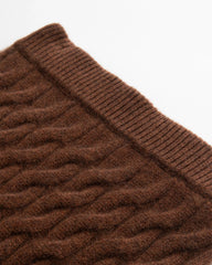 Kaschmir-Woll Zopfstrick Pullover & Rock Set