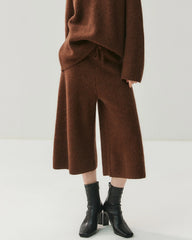 Kaschmir-Woll-Set mit Kapuzenpullover und Hose
