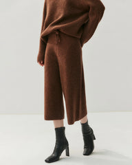Kaschmir-Woll-Set mit Kapuzenpullover und Hose