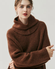 Kaschmir-Woll-Set mit Kapuzenpullover und Hose