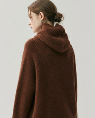Kaschmir-Woll-Set mit Kapuzenpullover und Hose