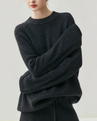 Kaschmir-Woll-Set mit Kapuzenpullover und Hose