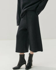 Kaschmir-Woll-Set mit Kapuzenpullover und Hose