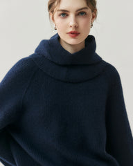 Kaschmir-Woll-Set mit Kapuzenpullover und Hose