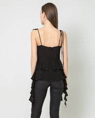 Französischer Stil: Irregulärer, schlanker Cami-Top