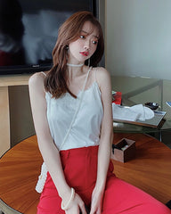 Spitzen-Seiden-Cami-Top