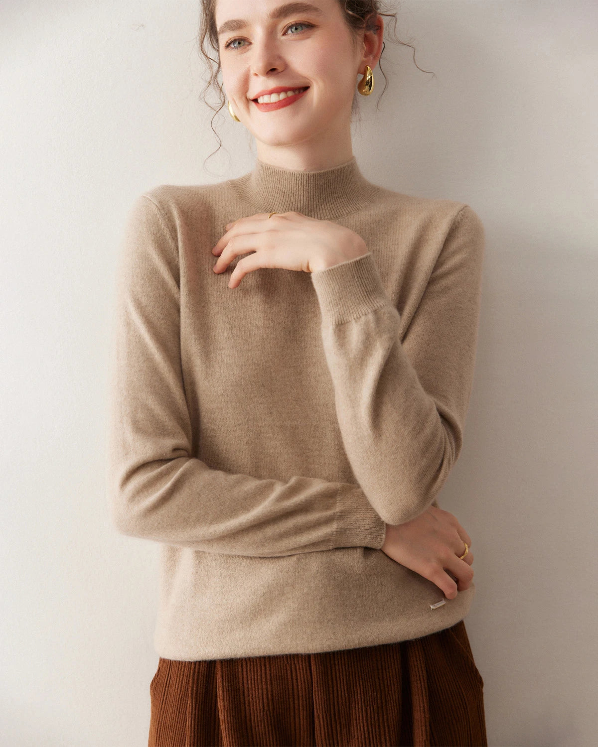 Leichter Damen Kaschmirpullover