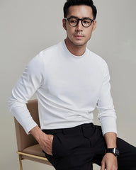 Herren Langarmshirt aus Seidenjersey